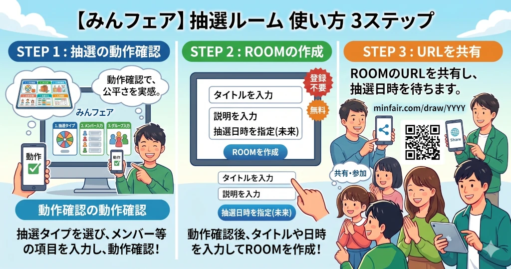 使い方ステップ