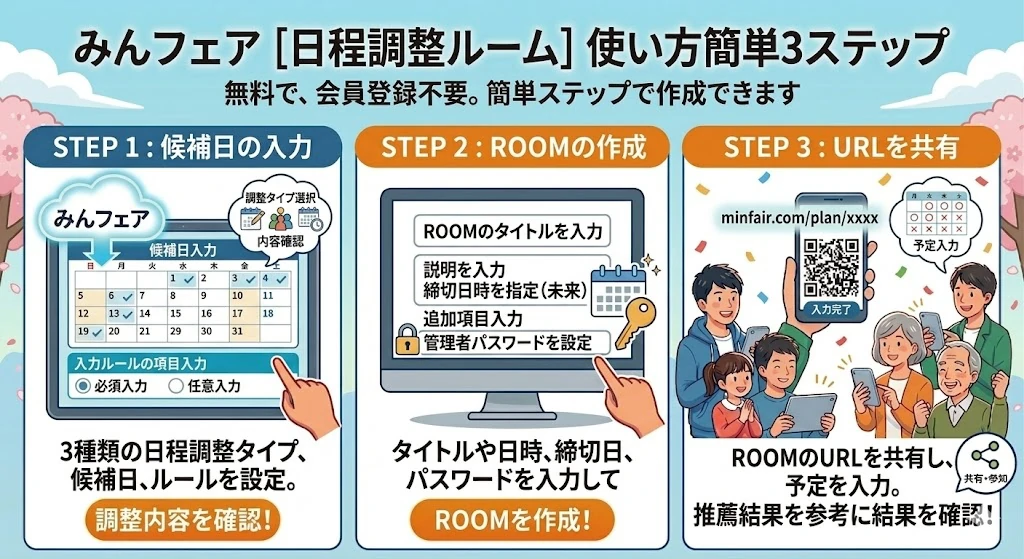 使い方ステップ