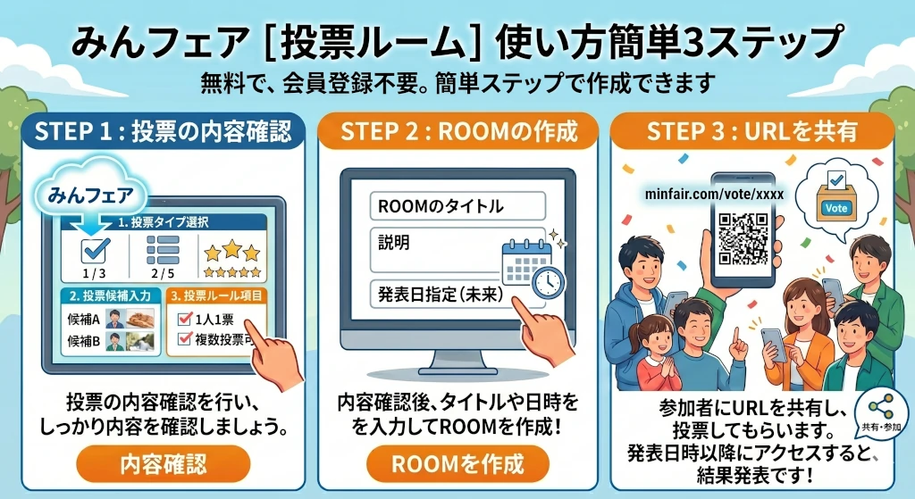 使い方ステップ